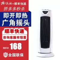 塔式暖风机塔扇家用摇头取暖器浴室电暖气迷你冷暖两用空