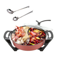 鸳鸯锅电火锅多功能家用电热锅双管插电一体锅不串味不粘锅2-8人
