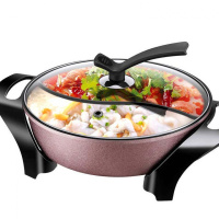 苏泊尔鸳鸯电火锅5L家用韩式多功能电热煮不粘锅大容量电火锅