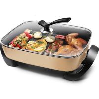 苏泊尔多功能电热锅韩式电火锅家用电炒锅不粘锅电锅电煎锅电烤锅