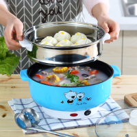 特厚款炒菜不粘锅多功能电煮锅小电锅电热锅宿舍电火锅电蒸煲汤锅
