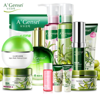 安安金纯官方正品橄榄油补水保湿套装女化妆品护肤品基础护肤