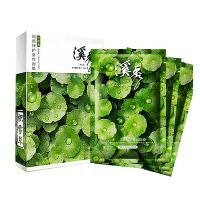 溪秀墨藻蚕丝冰感积雪面膜保湿补水晒后修复舒缓女护肤套装正品