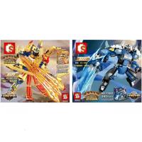 [买1送20][送18张王者荣耀英雄卡片+2个8cm王者英雄人仔]S牌新款王者荣耀人物模型积木儿童玩具