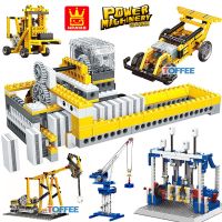 万格百变教学电动积木玩具车儿童机械工程拼装积木