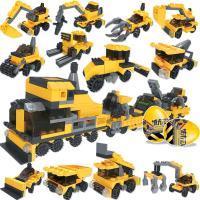 [8合1/12合1]兼容乐高拼装积木儿童玩具军事模型/城市工程车队兼容乐高玩具车拼装男孩儿童6-10岁积木拼装玩具车