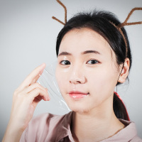 胶原蛋白氧气面膜女透明抖音同款玻尿酸正品保湿补面膜