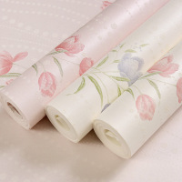 3d韩式田园小花温馨浪漫婚房卧式无纺布墙纸客厅背景墙院壁纸