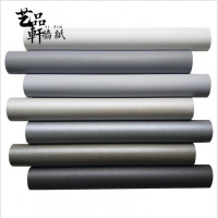 现代简约北欧素色纯色无纺布长纤蚕丝墙纸卧室客厅服装店灰色壁纸