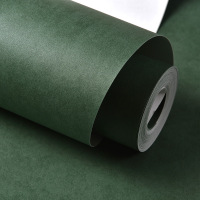 现代纯色素色橙色墨绿果绿色无纺布墙纸卧室 客厅电视背景墙壁纸