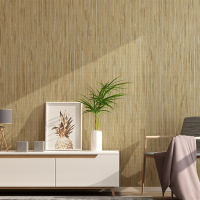 简约素色无纺布复古中式编墙纸卧室客厅日式榻榻米宾馆房间壁纸