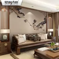 中国风壁纸壁画祥云无纺布墙纸装饰客厅电视背景墙新中式墙布水墨