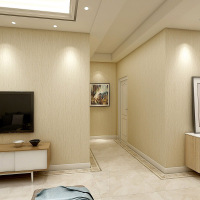 素色壁纸现代简约客厅纯色无纺布灰色亚麻布纹家用墙纸纹理浅灰