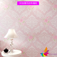 3D无纺布墙纸 环保卧室客厅纯色墙纸 花色现代简约电视背景墙壁纸