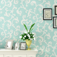 3D立体欧式大花壁纸加厚无纺布浮墙纸田园温馨卧室电视背景墙纸