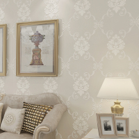 爱尚欧式田园3D立体大花无纺布壁纸 客厅卧室大马士革背景墙纸D