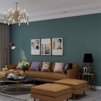 ins北欧风格客厅电视背景墙壁纸现代简约纯色素色卧室无纺布墙纸