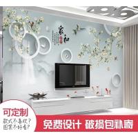 8D简约现代电视背景墙壁纸欧式5d大气壁画3d立体墙纸影视墙壁布