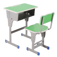 厂家直销学校款儿童幼儿园中小学生加厚可升降培训班课桌椅家用