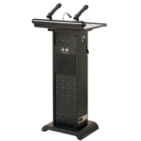 讲台桌多功能言台多媒体讲台钢制宣讲台演讲台会议室培训报告