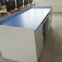 教师讲台桌校园多媒体教室讲桌讲台培训室演讲台办公台板5式电脑