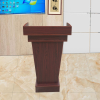 2018款实木演讲台言台宾台礼宾台实木讲台导购台主持台定制 加