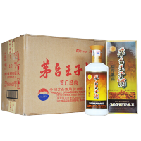 茅台王子酒 酱门经典 53度500ml*6 整箱装酱香国产白酒 收藏用酒 53度酱门 茅台王子系列酒