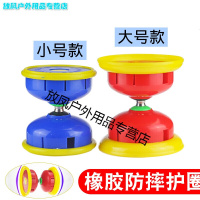 空竹带响五轴承初学儿童双头空竹健身扯铃[小号]绿+泡杆+10米线+袋