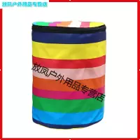 自行车车筐配件公路车骑行装备不锈钢折叠车篮加厚帆布快拆车篓 红色 偏远地区不包邮