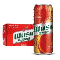 乌苏啤酒 新疆WUSU红乌苏500ml*12罐箱装 夺命大乌苏