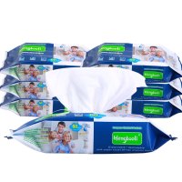 恒保利全家福柔湿巾60抽*3包纸巾大包装婴儿家用湿巾纸