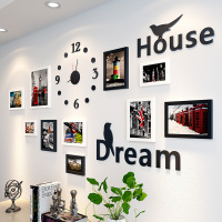 创意房间3d立体墙贴背景墙面自粘相框墙纸贴画儿童卧室墙壁装饰品