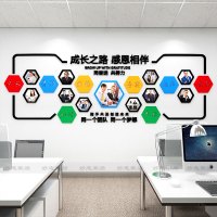 成长之路员工团队风采亚克力3d立体墙贴相框照片公司企业文化展示