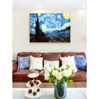 自油自画数字油彩画diy成人客厅风景填色手绘装饰画50x70星空