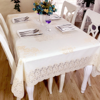 欧式餐桌台布PVC塑料长方形家用免洗防防油耐高温现代简约