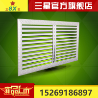 厂家直销定制定做木制花框铝合金百叶暖气罩家用暖气片罩防尘罩