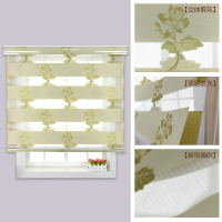 百叶窗帘升降卫生间防 免打孔厕所窗户小卷帘 客厅卧室田园遮光