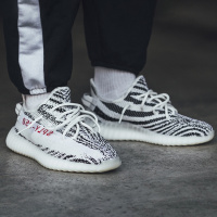 独配 Adidas Yeezy 350 Boost V2 阿迪 侃爷 椰子 白斑马