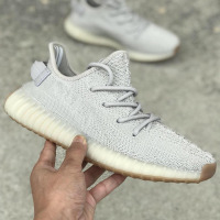 侃爷yeezy椰子鞋350v2冰蓝芝麻灰新灰橙纯白斑马男女运动休闲跑鞋