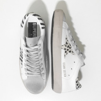 INS|Ulzzang|超火的鞋子真皮马毛做旧脏脏鞋斑马纹豹纹学院风秋冬