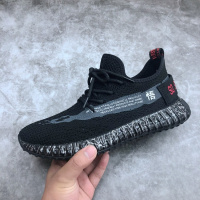 商场断码男士运动鞋2018秋季新款欧美潮飞织灰斑马个性黑色椰子鞋