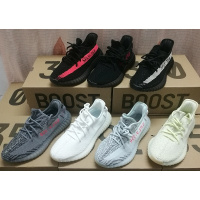 椰子鞋350V2男女同款跑步休闲鞋yeezy冰蓝纯白黑灰斑马街头流行鞋