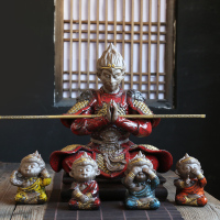 问瓷阁 斗战圣佛 齐天大圣孙悟空摆件归来 客厅玄关装饰工艺品