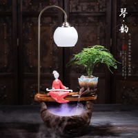 禅意流器摆件加湿器创意玄关装饰品客厅办公室风招财开业礼品