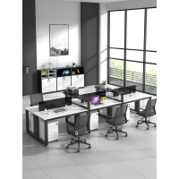 北京办公家具桌椅组合卡座四4人位员工办公室桌子工位职员办公桌