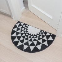 北欧简约半圆吸浴室地垫茶几电脑椅转椅办公室圆形地毯玄关入