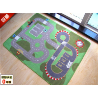 儿童房地毯游戏卧室地垫利乐宝儿童汽车轨道游戏爬行垫宝宝玩具毯
