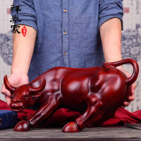 祥泰家 华尔街牛摆件旺市牛办公室书房客厅装饰品桌面酒柜摆设