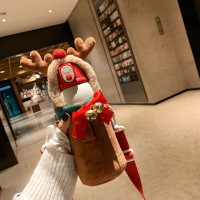 ALL JOINT保温杯女鹿吸管款便携兔子可爱红圣诞麋鹿杯ins