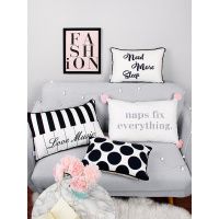 北欧抱枕长条枕客厅沙ins红靠枕沙靠垫长靠枕抱枕套不含芯